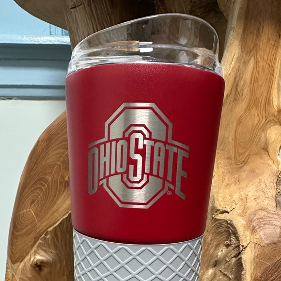 OHIO STATE Thermo Tumbler Red w/ Gray Rubber Grip. - Picture 2 of 6